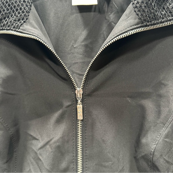 Chicos Zenergy Neema Mesh Jacket‎ Full Zip Black Womens Size1 US M - Picture 3 of 8